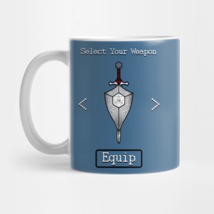 D&D Select Your Weapon: Sword&Shield Mug